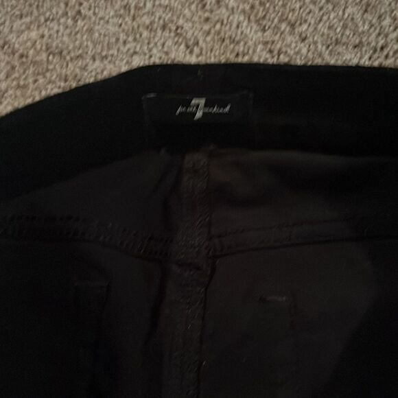 Black velvet Seven for all mankind pocketed pants size 27 - Picture 4 of 5